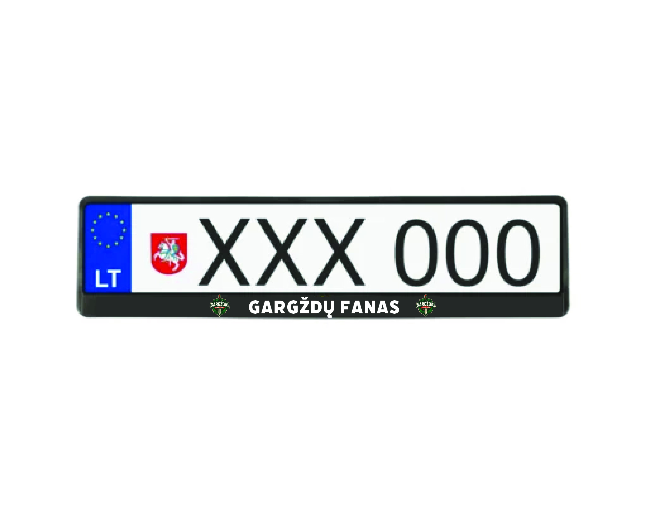 Automobilio rėmelis ,, GARGŽDŲ FANAS''
